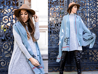 Мода на весну 2015: Образы с шарфами и платками