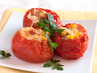 Фаршированные помидоры в микроволновке