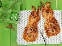 Детская Пасха: Кролики из слоеного теста