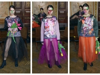 Украинские модели прошлись по подиуму в прозрачных юбках