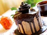 Шоколадная творожная пасха с глазурью