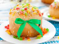 Пасхальный кулич с апельсиновой глазурью