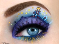 Визажист из Израиля рисует картины на веках