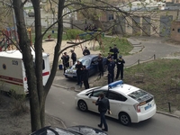 Застрелили Олеся Бузину: Фото с места события