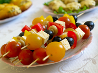 Рецепты для пикника: Овощная закуска на шпажках