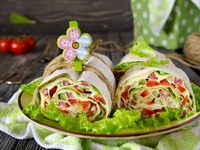 Рулет из лаваша: ТОП-5 рецептов для пикника