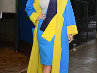 Голливудская актриса Блэйк Лайвли вышла в свет в сине-желтом наряде