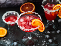 Коктейль Маргарита с сицилийскими апельсинами