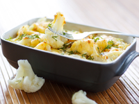 Запеченная цветная капуста с сыром