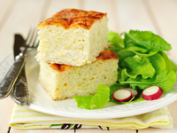 Запеканка из риса и кабачков