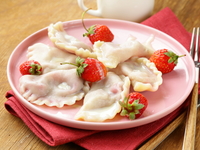 Вареники с клубникой: Рецепт