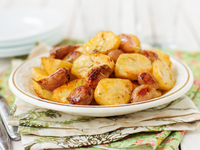 Запеченный картофель с чесноком