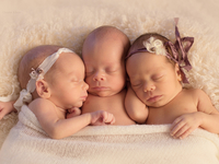 24-летняя украинка за три месяца родила тройню