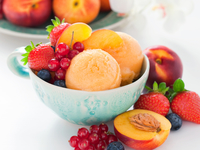 Персиковый сорбет по рецепту Марты Стюарт