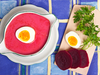 Холодный свекольный суп-пюре