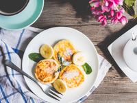 Сырники с бананами