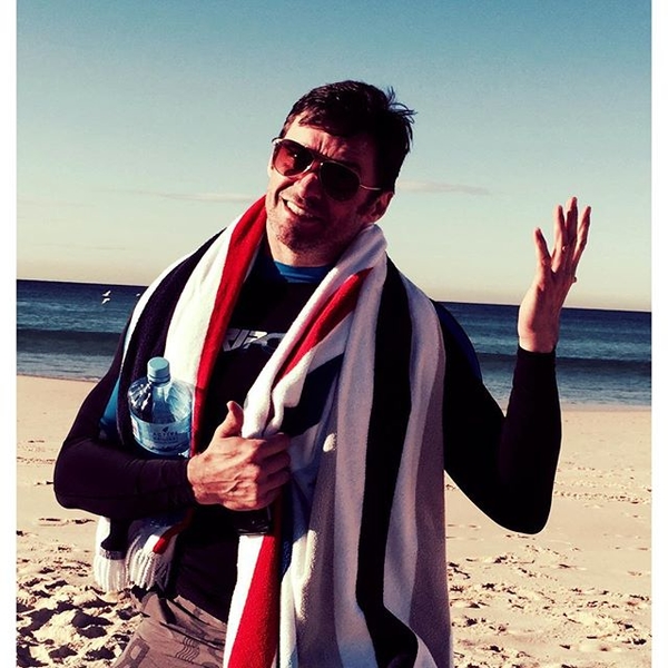 Хью Джекман отдыхает с семьей в Австралии