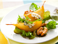 Осенняя закуска из груш и сыра