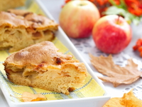 Простая яблочная шарлотка