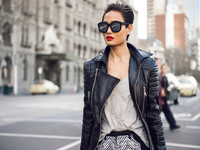 Всегда в тренде: кожаная куртка