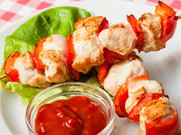 Шашлычки из куриного филе с болгарским перцем