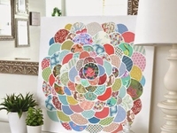 Как сделать модное и нежное панно из лоскутков ткани