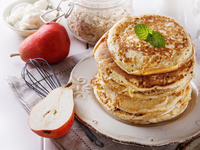 Оладьи с грушами: Три идеи для завтрака