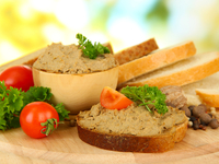 Паштет из куриной печени с грибами