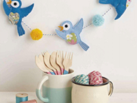 Как сделать нежную гирлянду с фетровыми птичками