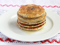 Оладьи с маком и лимонной цедрой