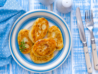 Картофельные зразы с мясом и рисом