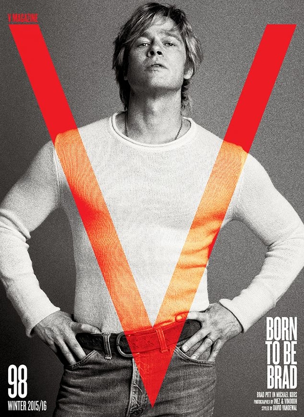 Брэд Питт позировал в свежей фотосессии для глянца