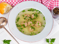 Чешский суп с кнедликами