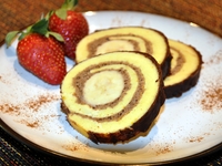 Мамам на заметку: Бананово-медовый рулет