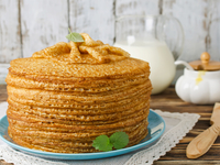 Дрожжевые блины на кефире