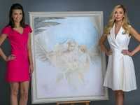 Художница Лина Кондес нарисовала картину для победительницы Мисс Украина-Вселенная