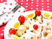 Салат из копченой курицы