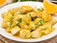 Куриное филе в апельсиновом соусе