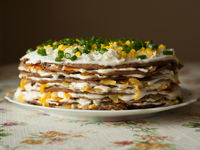 Что приготовить детям на выходные: Печеночный торт