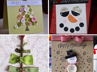 Подарки на Новый год своими руками: Яркие открытки