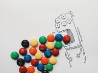 Фуд-арт: Художница дополняет рисунки сладостями