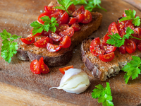 Рождественский пост 2015-2016: Брускетта с помидорами