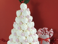 Что приготовить на Новый год 2016: Елка из безе