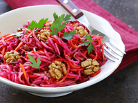 Рождественский пост 2015-2016: Салат из свеклы, яблок  и моркови