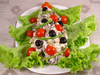 Салат Новогодняя елочка