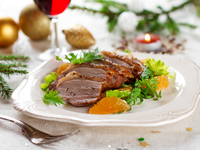 Блюда на Новый год: Утиная грудка с апельсинами