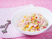 Салаты на Новый год: Крабовый салат с кукурузой