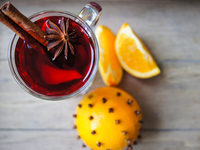 Новогодний глинтвейн с апельсинами