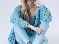 Вещь дня: Небесно-голубой кардиган