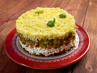 Салат на Новый год: Рецепт с печенью трески